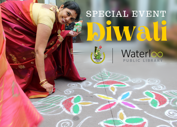 Special Event - Diwali - woman dressed in a sari doing rangoli